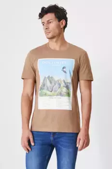 Хлопковая футболка Medicine, коричневый