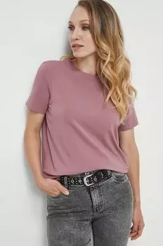 Хлопковая футболка Medicine, розовый