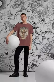 Хлопковая футболка Medicine, розовый