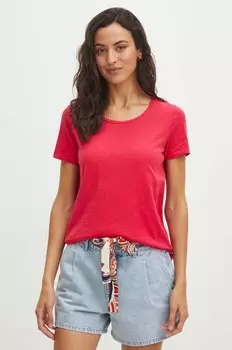 Хлопковая футболка Medicine, розовый