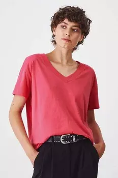 Хлопковая футболка Medicine, розовый