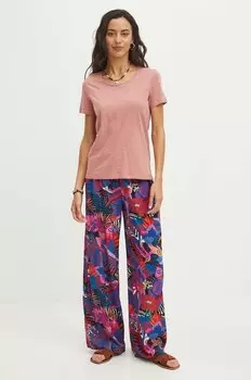 Хлопковая футболка Medicine, розовый