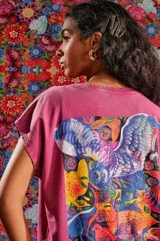 Хлопковая футболка Medicine, розовый