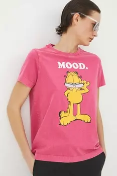 Хлопковая футболка Medicine, розовый