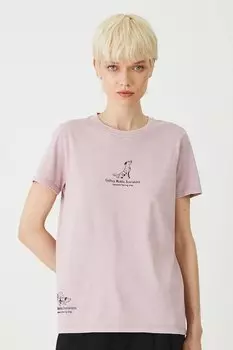 Хлопковая футболка Medicine, розовый