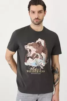 Хлопковая футболка Medicine, серый