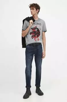 Хлопковая футболка Medicine, серый