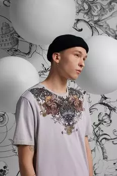 Хлопковая футболка Medicine, серый