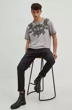 Хлопковая футболка Medicine, серый