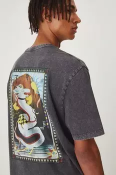 Хлопковая футболка Medicine, серый