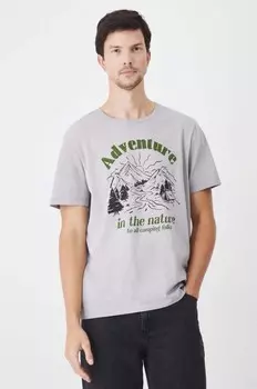 Хлопковая футболка Medicine, серый