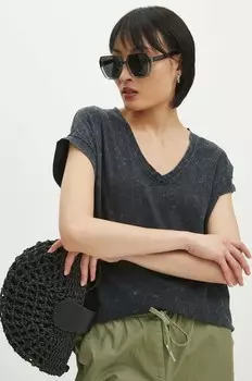 Хлопковая футболка Medicine, серый