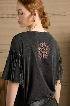 Хлопковая футболка Medicine, серый