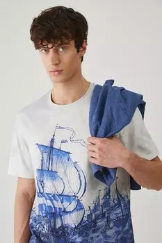 Хлопковая футболка Medicine, синий