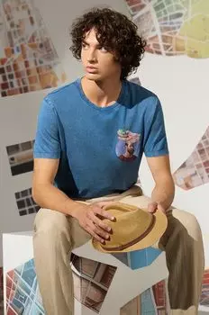 Хлопковая футболка Medicine, синий