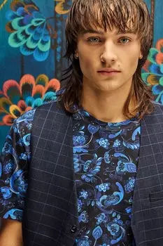 Хлопковая футболка Medicine, темно-синий