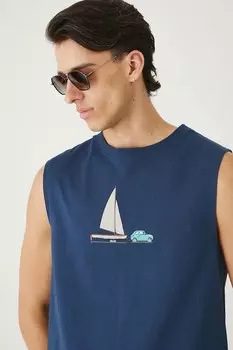 Хлопковая футболка Medicine, темно-синий