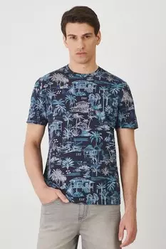 Хлопковая футболка Medicine, темно-синий