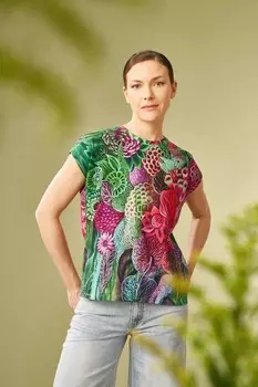 Хлопковая футболка Medicine, темно-синий