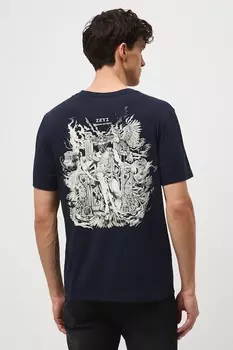 Хлопковая футболка Medicine, темно-синий