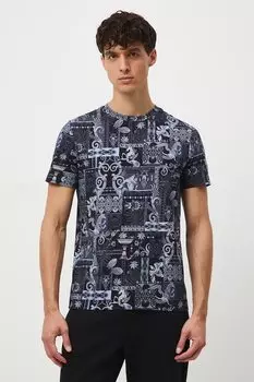 Хлопковая футболка Medicine, темно-синий