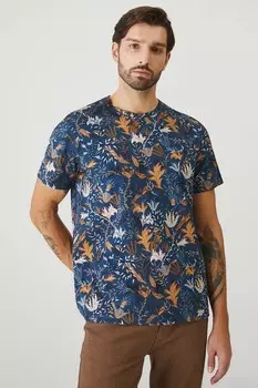 Хлопковая футболка Medicine, темно-синий