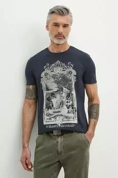 Хлопковая футболка Medicine, темно-синий