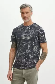 Хлопковая футболка Medicine, темно-синий