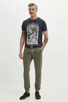 Хлопковая футболка Medicine, темно-синий