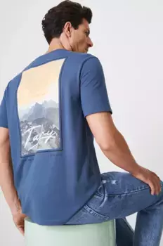 Хлопковая футболка Medicine, темно-синий