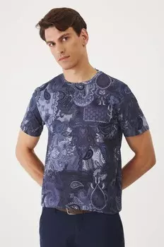 Хлопковая футболка Medicine, темно-синий