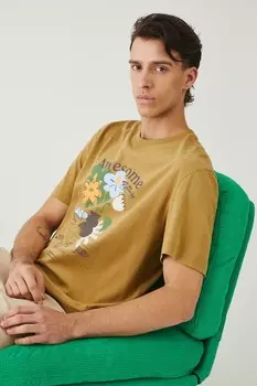 Хлопковая футболка Medicine, зеленый