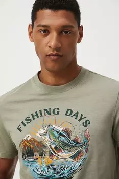 Хлопковая футболка Medicine, зеленый