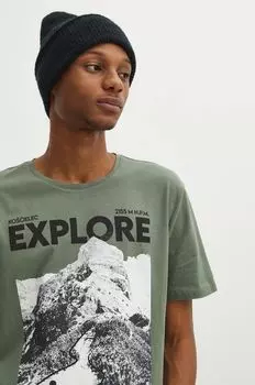 Хлопковая футболка Medicine, зеленый