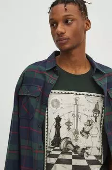 Хлопковая футболка Medicine, зеленый