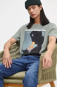 Хлопковая футболка Medicine, зеленый