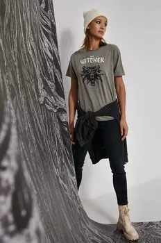 Хлопковая футболка Medicine, зеленый