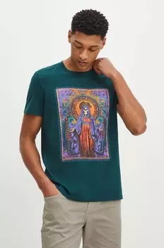 Хлопковая футболка Medicine, зеленый