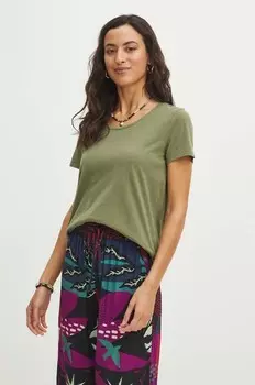 Хлопковая футболка Medicine, зеленый