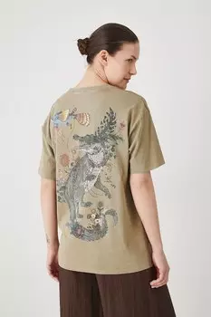 Хлопковая футболка Medicine, зеленый