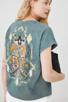 Хлопковая футболка Medicine, зеленый