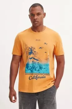 Хлопковая футболка Medicine, желтый