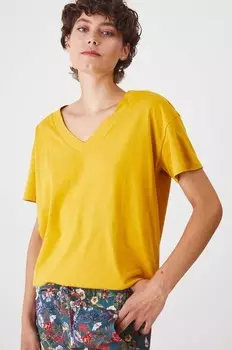 Хлопковая футболка Medicine, желтый
