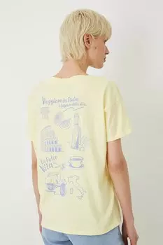 Хлопковая футболка Medicine, желтый