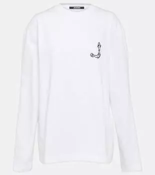 Хлопковая футболка Mer Jacquemus, белый