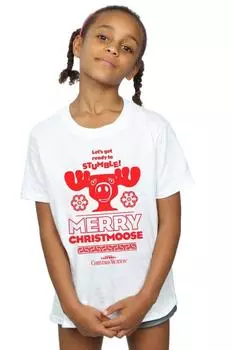 Хлопковая футболка Merry Christmoose National Lampoon's Christmas Vacation, белый