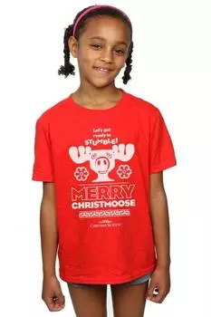 Хлопковая футболка Merry Christmoose National Lampoon's Christmas Vacation, красный