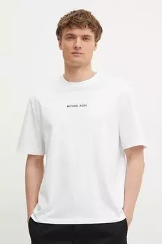 Хлопковая футболка Michael Kors, белый