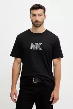 Хлопковая футболка Michael Kors, черный