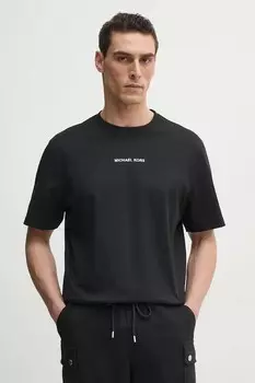 Хлопковая футболка Michael Kors, черный